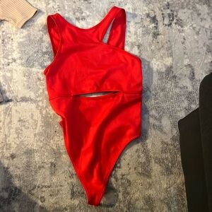 Red bodysuit